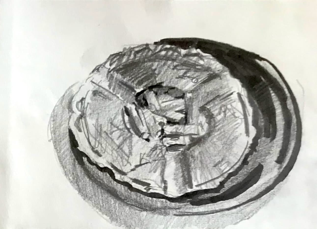 popielniczka na talerzu