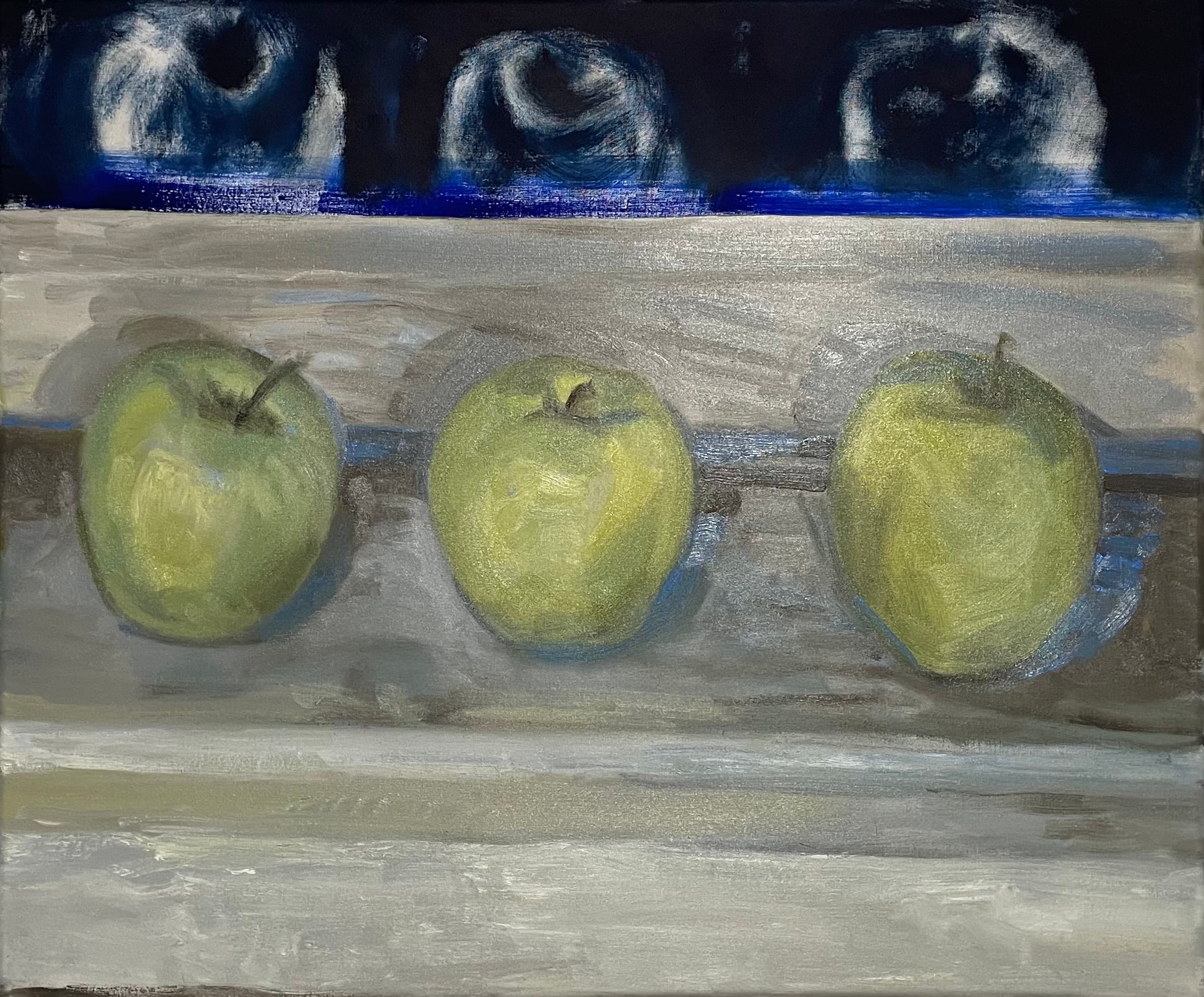 jabłka na parapecie